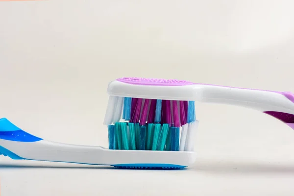 Toothbrush White Background Dental Floss Toothbrush — Stock Photo, Image