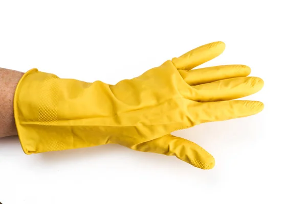 Cleaning Premises Latex Gloves — Stock Photo, Image