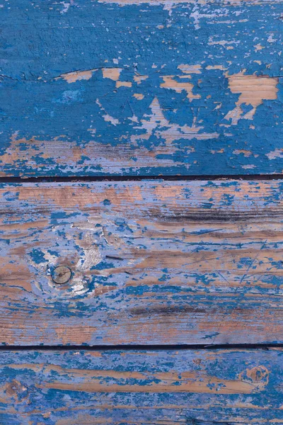 Old Painted Wooden Planks Design Blue Vintage Background — Stock Photo, Image