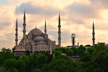 istanbul'da Sultanahmet Camii görünümü