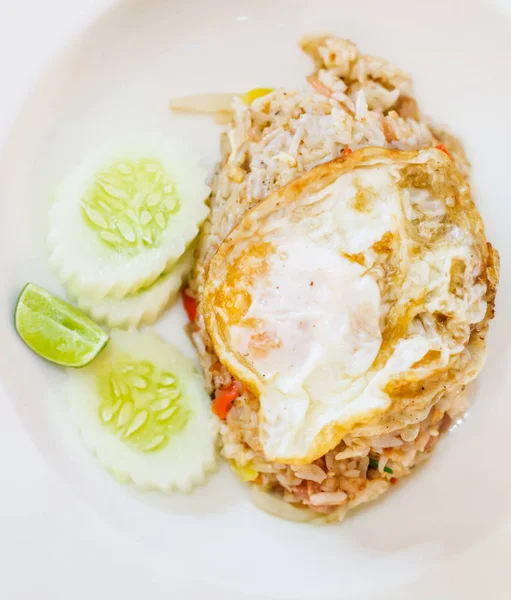Fokus Selektif Menutup Menu Makanan Tradisional Masakan Asia Thailand Nasi — Stok Foto