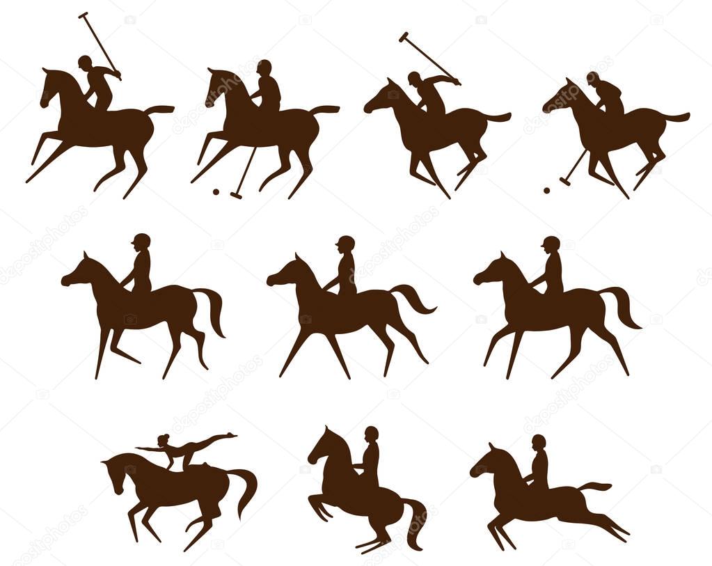 Equestrian sports logos