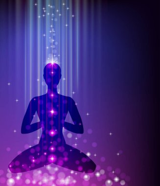 Yoga adam poz - padmasana.