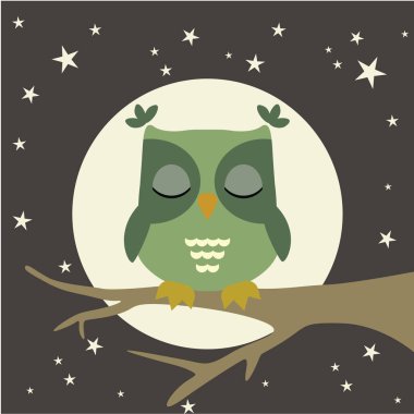 Komik baykuş büyük toplama