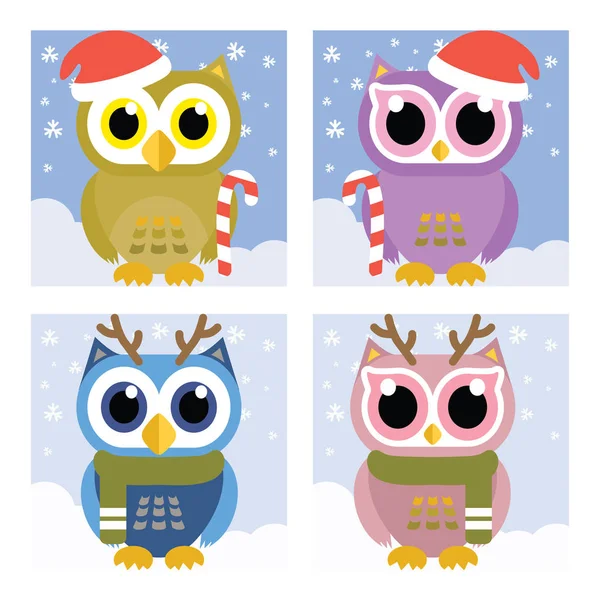 Baykuş koleksiyonu, herhangi bir arka plan tasarımı için güzel