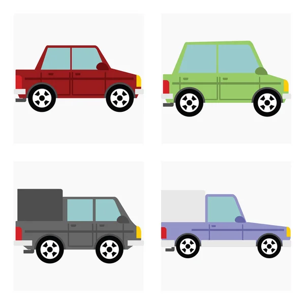 Good Car Collection — Stock Vector