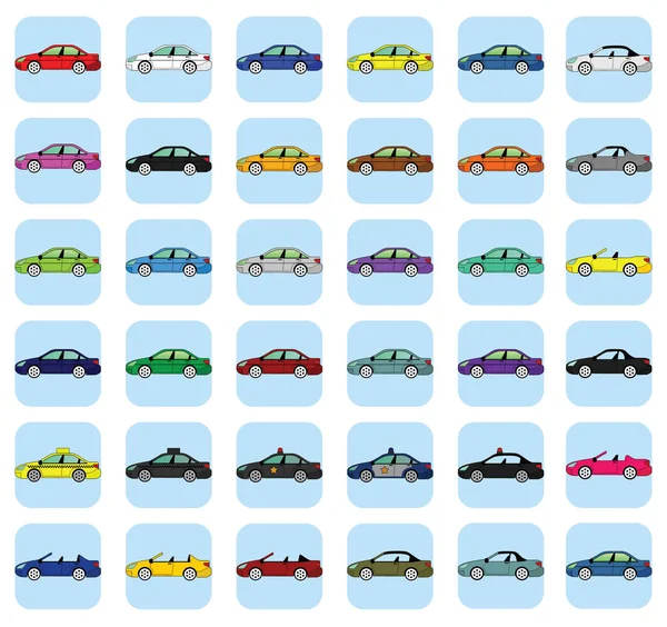 Good Car Collection — Stock Vector