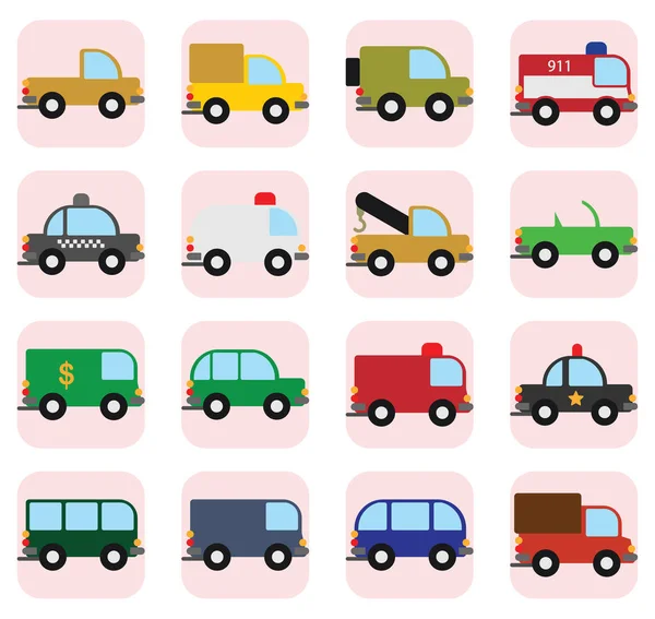 Car and Truck Collection — Stock Vector