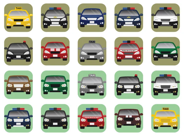 Nice Car Collection — Stock Vector