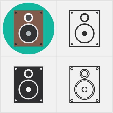 Herhangi bir stil vektörde hoparlör