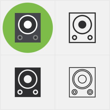 Herhangi bir stil vektörde hoparlör