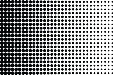 Vektör yarım ton noktaları.