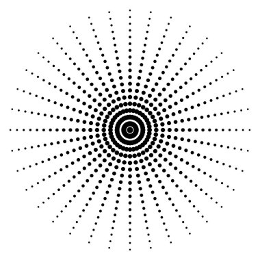 Vektör yarım ton noktaları.