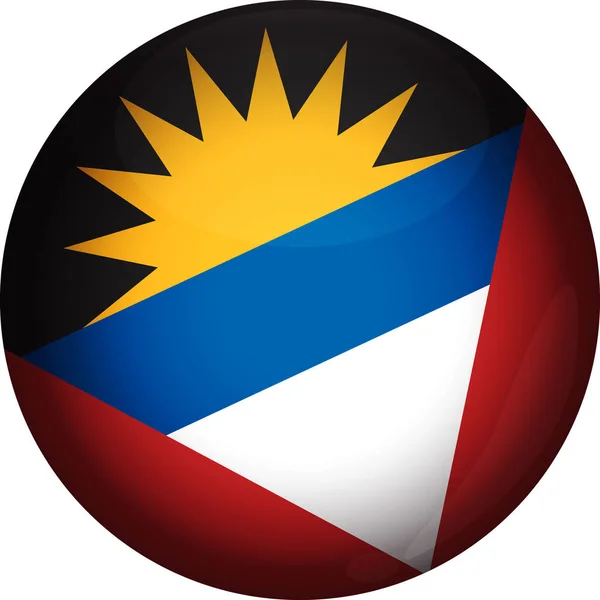 Antigua a Barbuda vlajka vektor vlajka země Stock Ilustrace