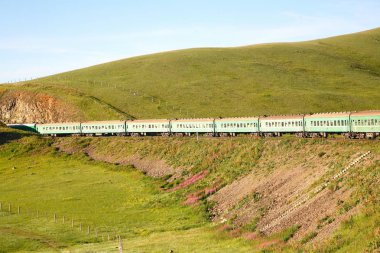  Ulan Batur Moğolistan için Pekin Çin'den Trans Sibirya Demiryolu