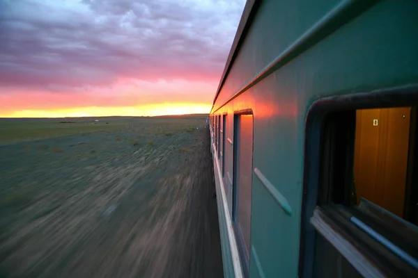 Транссибирская железная дорога из Пекина в Улан-Батор Монголия — стоковое фото
