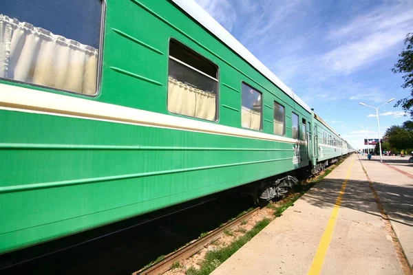 中国北京からウランバートルのモンゴルへの trans シベリアの鉄道 — ストック写真