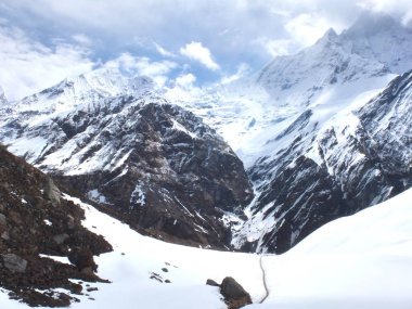 trekking annapurna Dağı'nda pokhara nepal