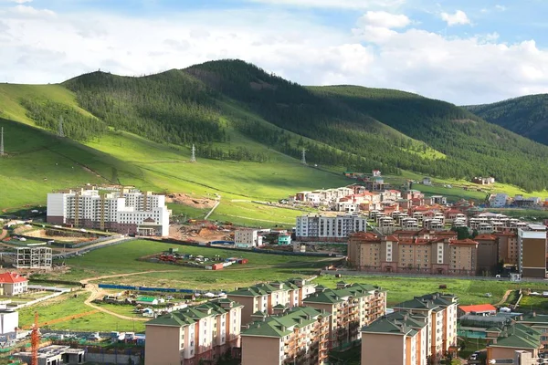 La vista panorámica de toda la ciudad de Ulán Bator, Mongolia — Foto de Stock
