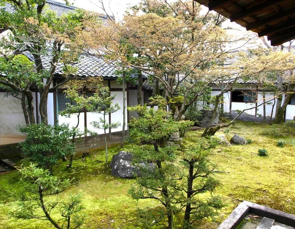 El hermoso jardín de Japón en kyoto, Japón — Foto de Stock