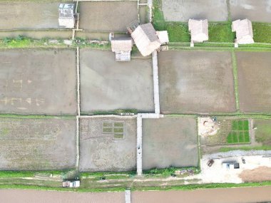 Kuş bakışı chiang dao City, chiangmai Tayland 