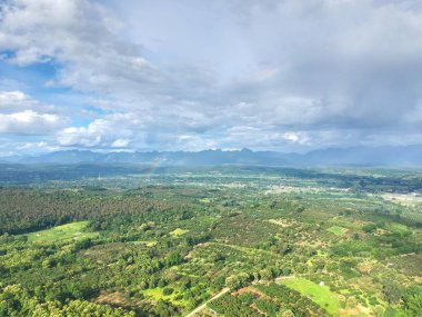 Kuş bakışı chiang dao City, chiangmai Tayland 