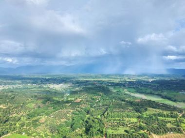 Kuş bakışı chiang dao City, chiangmai Tayland 