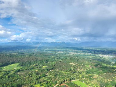 Kuş bakışı chiang dao City, chiangmai Tayland 