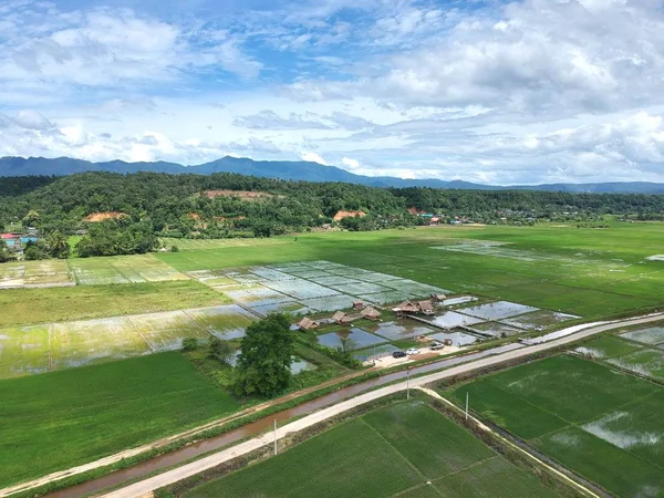 Kuş bakışı chiang dao City, chiangmai Tayland 