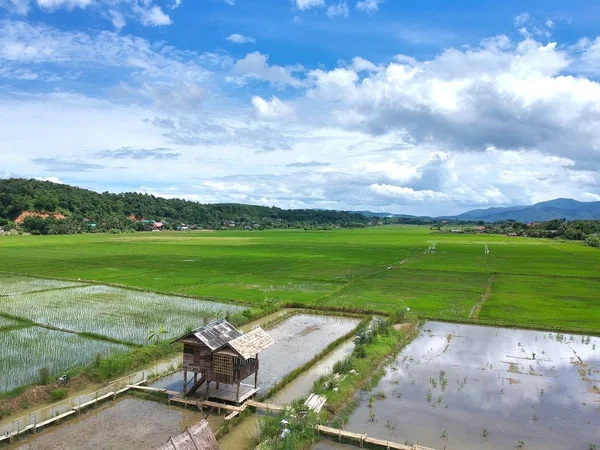 Kuş bakışı chiang dao City, chiangmai Tayland 