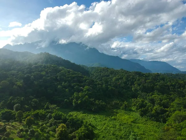 Kuş bakışı chiang dao City, chiangmai Tayland 