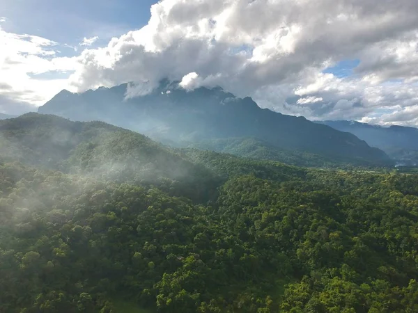Kuş bakışı chiang dao City, chiangmai Tayland 