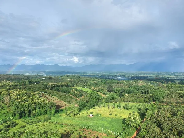 Kuş bakışı chiang dao City, chiangmai Tayland 