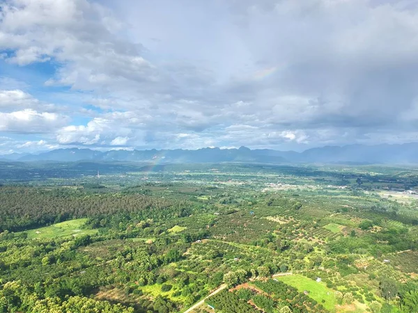 Kuş bakışı chiang dao City, chiangmai Tayland 