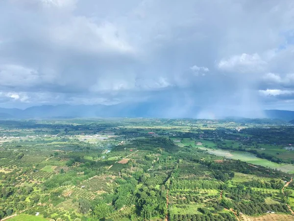 Kuş bakışı chiang dao City, chiangmai Tayland 