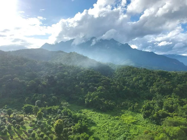 Kuş bakışı chiang dao City, chiangmai Tayland 