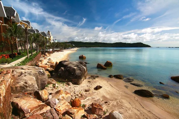 Der bai khem strand ist einer der schönsten strände in phu quoc insel, vietnam — Stockfoto