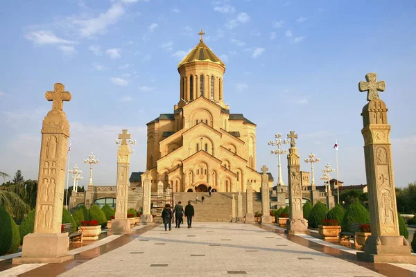 Catedral da Santíssima Trindade de Tbilisi, capital da Geórgia — Fotografia de Stock