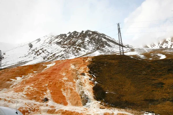 La belle vue sur la route militaire géorgienne à Tbilissi, Géorgie — Photo