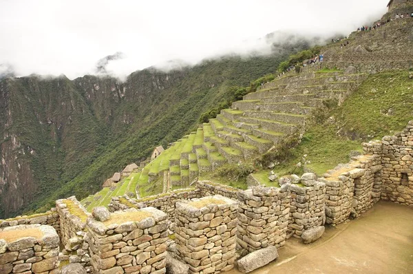 Machu Picchu Zaginione Miasto Inków Położone Regionie Cusco Południowym Peru — Zdjęcie stockowe