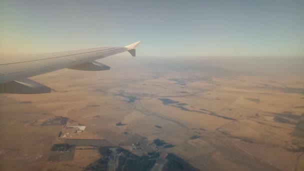 남아프리카 공화국의 케이프 상공을 비행기 — 비디오