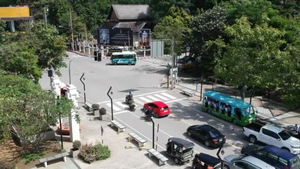 Chiangmai Thaïlande Oct 2018 Place Des Monuments Des Trois Rois — Video