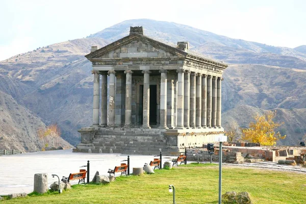 Erevan Armênia8 Novembro 2017 Templo Garni Edifício Greco Romano Colonizado — Fotografia de Stock