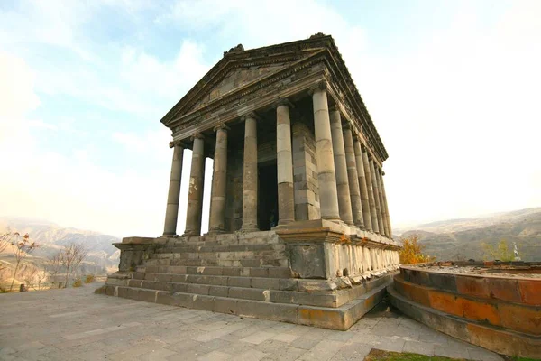 Erevan Armenia Novembre 2017 Tempio Garni Edificio Colonnato Greco Romano — Foto Stock