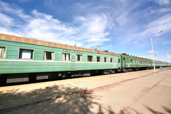 ウランバートル モンゴル2016年7月1日 北京からウランバートルへのシベリア鉄道 — ストック写真