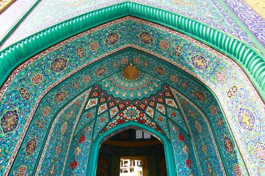 İran 'ın Tahran kentindeki güzel Hurramshahr Mescidi.