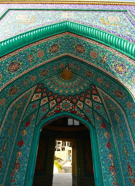 Bela Mesquita Masjid Khorramshahr Teerão Irão — Fotografia de Stock
