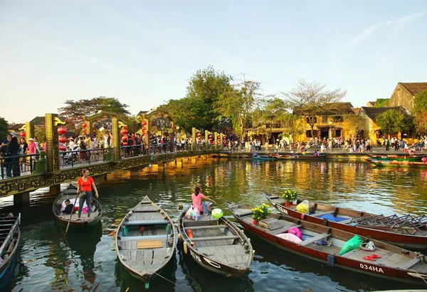 Hoi Vietnam Január 2020 Hoi Riverside Legjobb Hely Hogy Egy — Stock Fotó