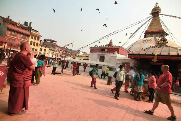 Katmandu Nepal Nisan 2014 Katmandu Durbar Meydanındaki Insanlar — Stok fotoğraf