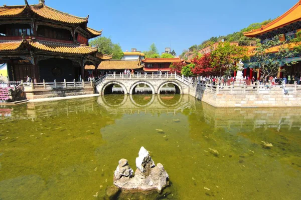 中国2018年3月31日中国雲南省昆明で1200年以上の歴史を持つYuantong寺 — ストック写真